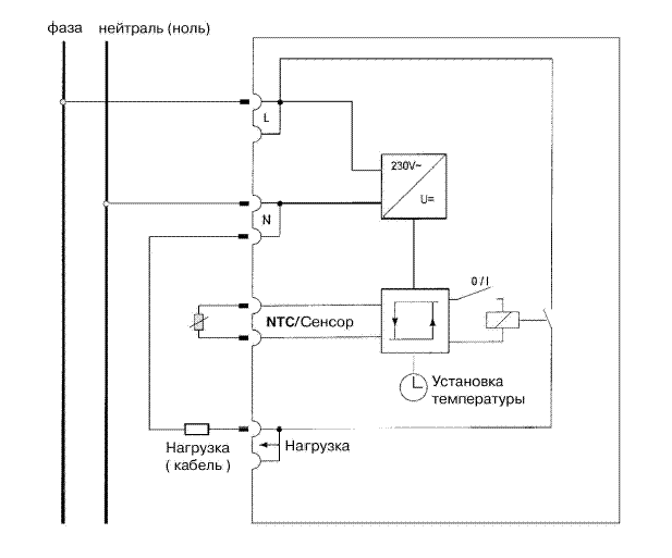 терморегулятор схема подключения